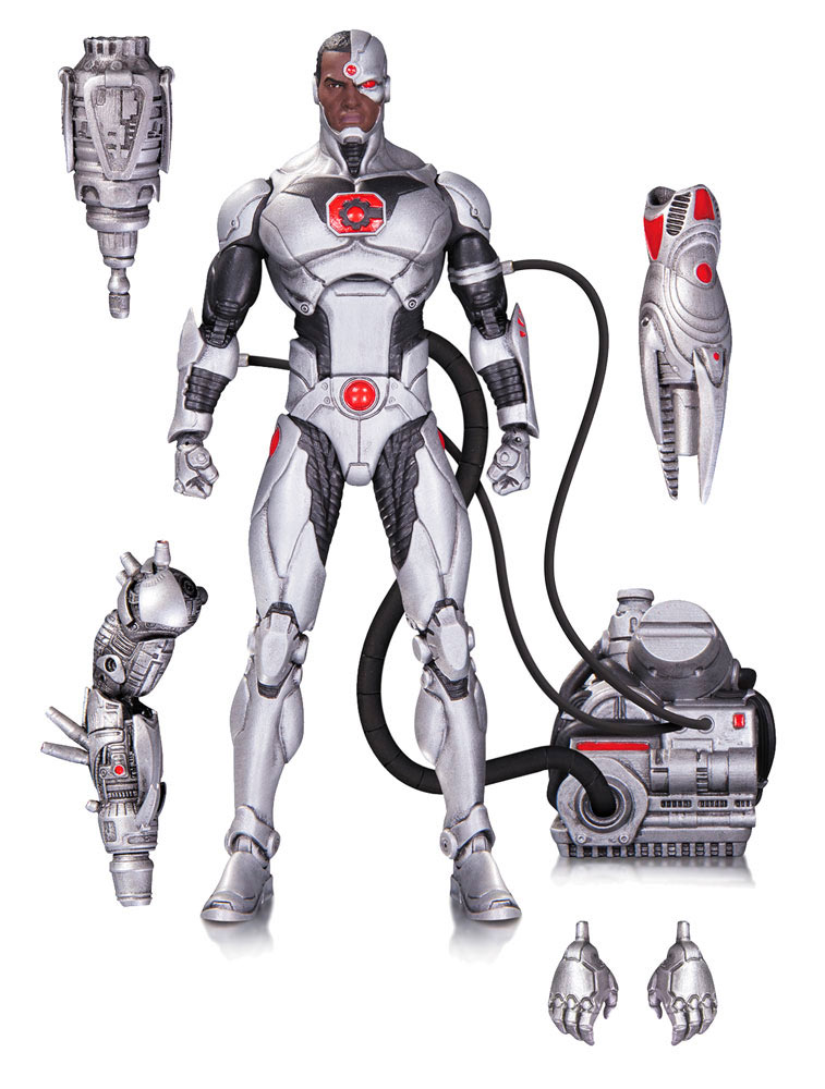 Figura Cyborg 15 cm. Edición Deluxe. Línea DC Comics Icons. DC Collectibles
