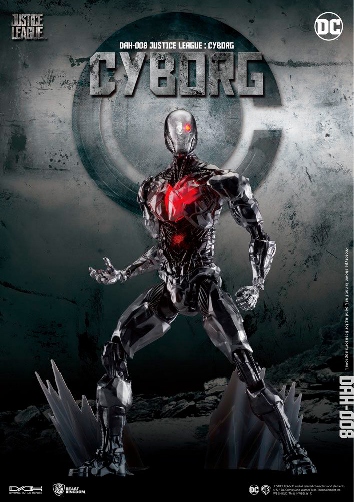 Figura Cyborg 21 cm. La Liga de la Justicia. DC Cómics. Beast Kingdom Toys