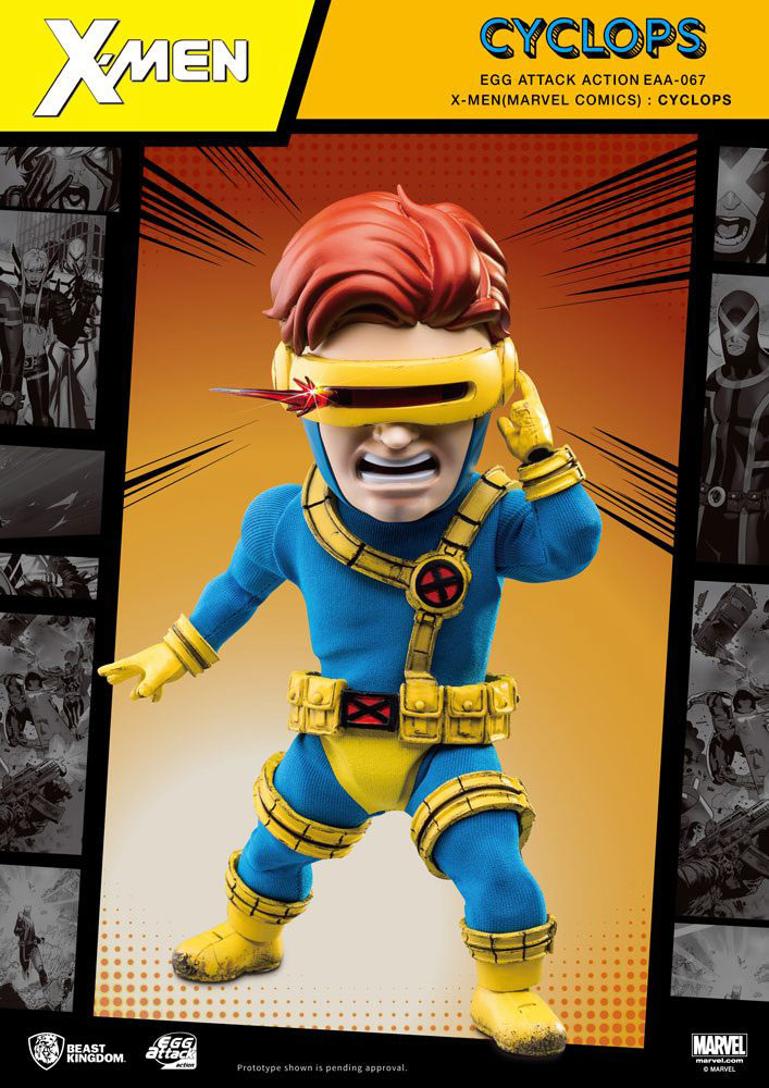 Figura Cyclops 17 cm. X-Men. Egg Attack. Marvel Cómics. Beast Kingdom Toys