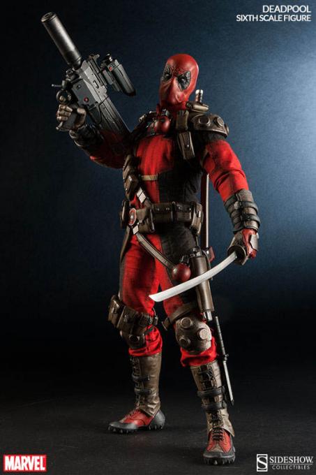 Figura Deadpool 30 cm. Escala 1/6. Marvel Cómics. Sideshow Collectibles