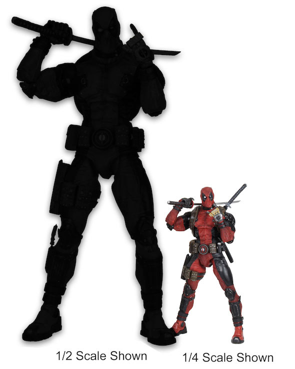 Figura Deadpool 91 cm. Escala 1:2. Marvel Cómics. NECA