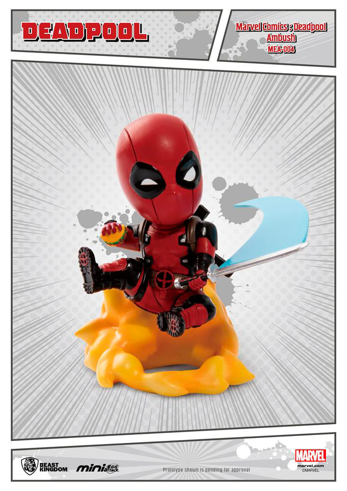 Figura Deadpool Ambush 9 cm. Egg Attack. Marvel Cómics. Beast Kingdom Toys