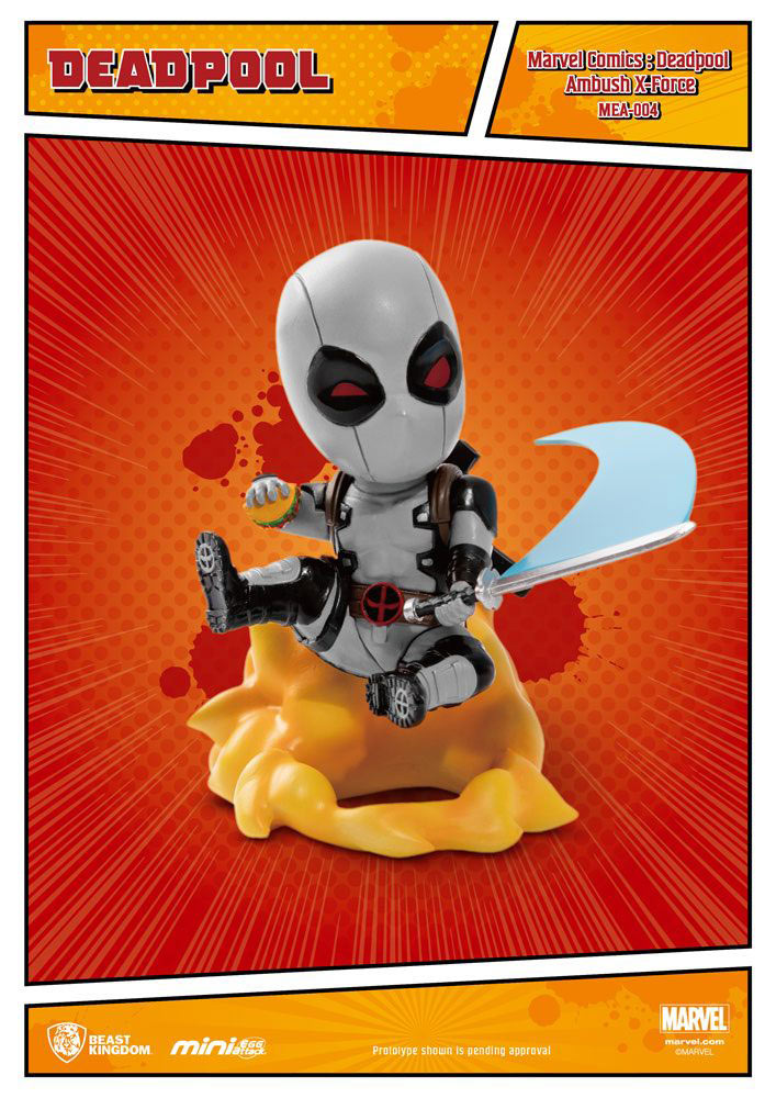 Figura Deadpool Ambush X-Force 9 cm. Mini Egg Attack. Edición Exclusiva SDCC. Beast Kingdom Toys