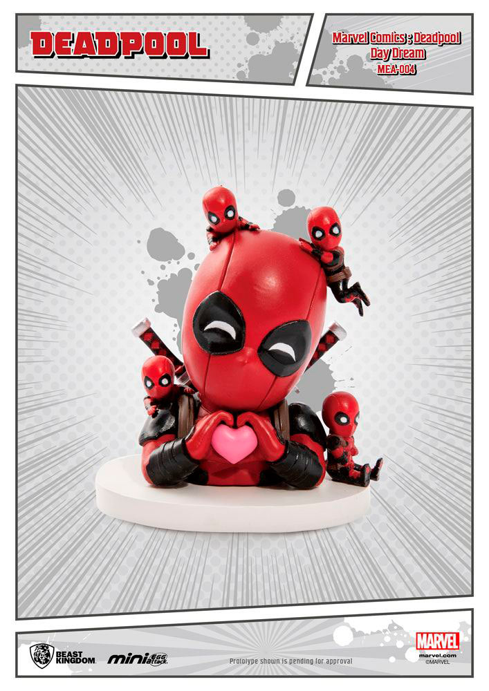 Figura Deadpool Day Dream 6 cm. Egg Attack. Marvel Cómics. Beast Kingdom Toys