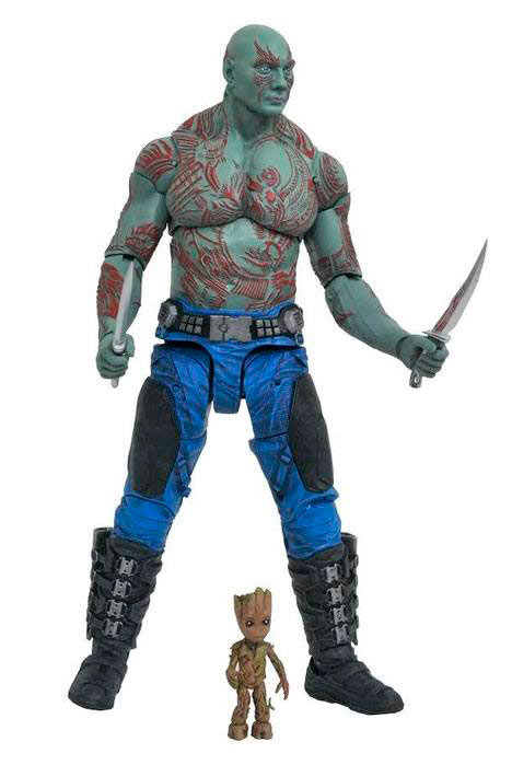 Figura Drax & Baby Groot 18 cm. Guardianes de la Galaxia Vol. 2