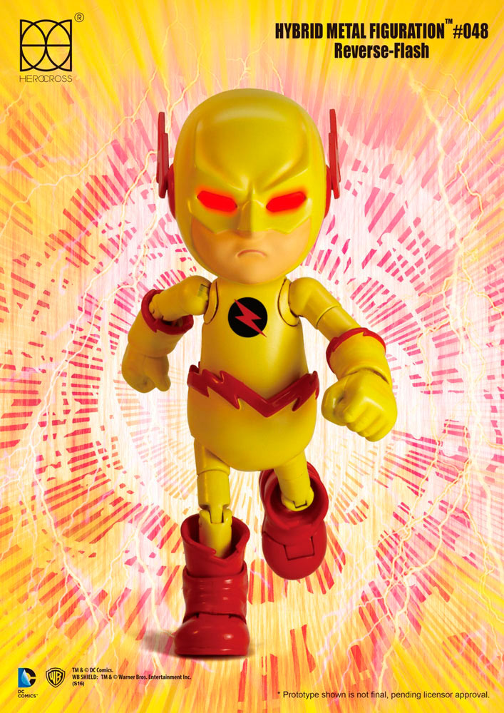 Figura El Reverso de Flash 14 cm. Con luz. Hybrid Metal. DC Cómics. Herocross