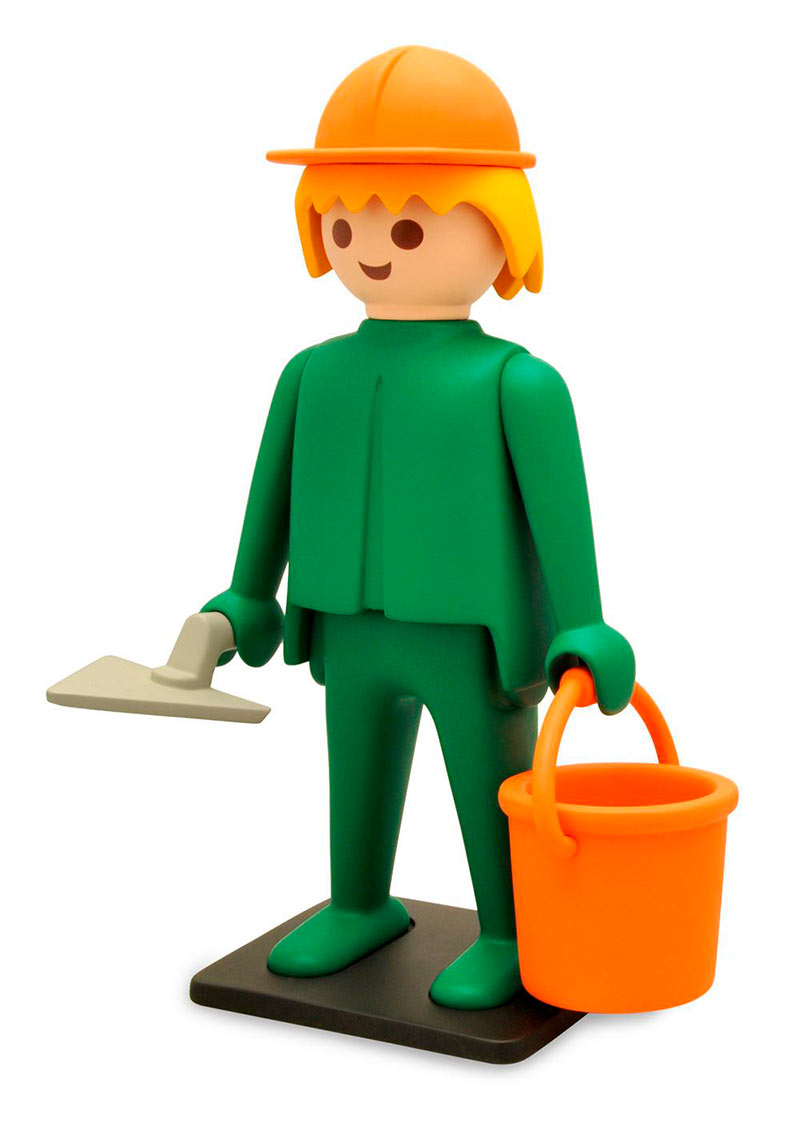 Figura El obrero de la construcción 21 cm. Playmobil. Vintage Plastoy
