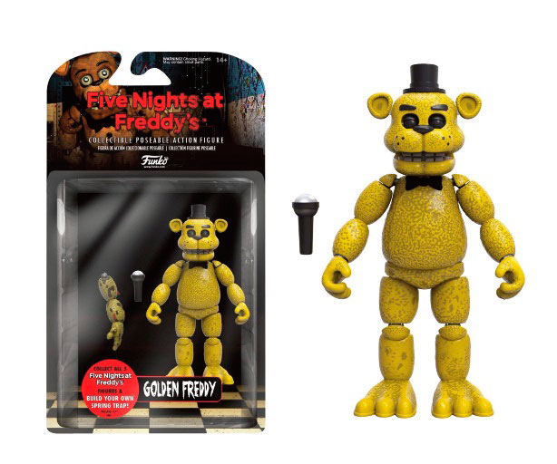 Figura Freddy 13 cm. Five Nights at Freddy's. Versión dorada. Funko