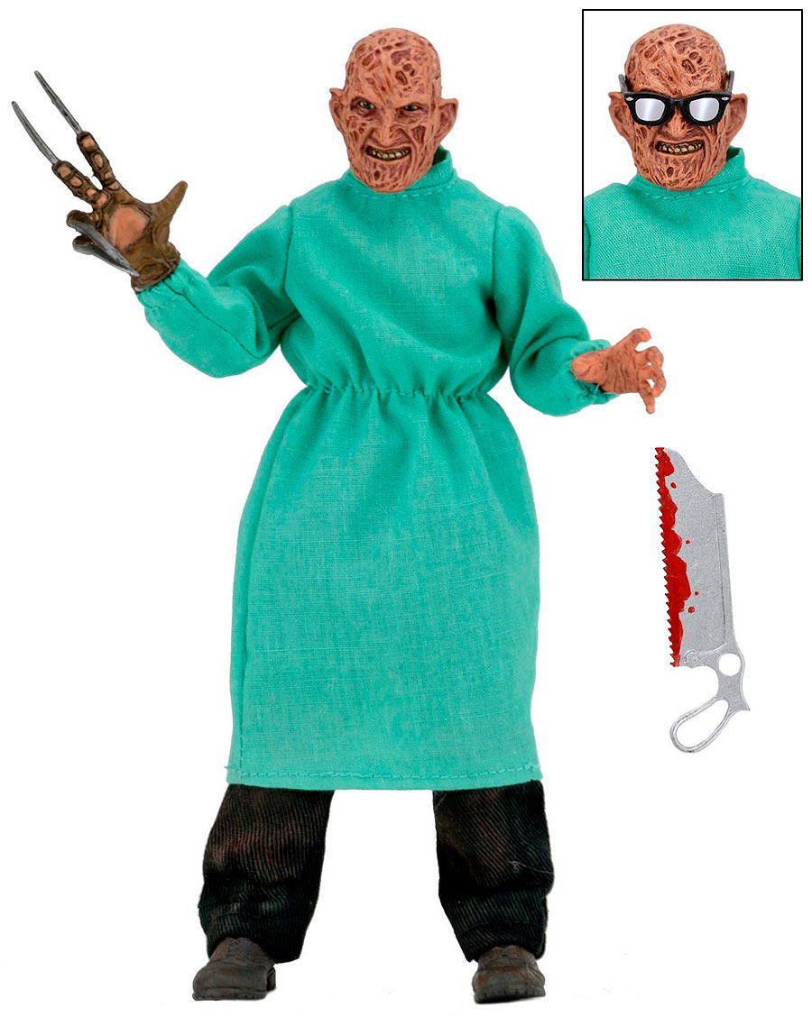 Figura Freddy Krueger médico 20 cm. Pesadilla en Elm Street. NECA