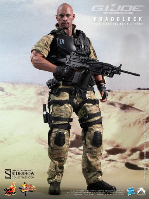 Figura G.I. Joe: la Venganza. Roadblock (Barricada) 30 cm. Serie Movie Masterpiece. Hot Toys