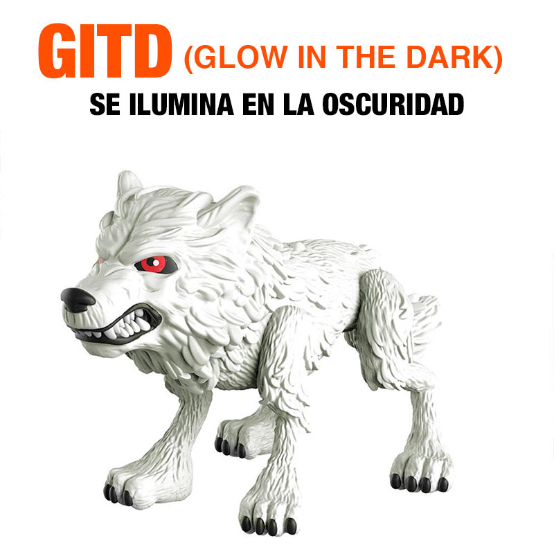 Figura Ghost (Wolf) 8 cm. Juego de Tronos. GITD. The Loyal Subjects
