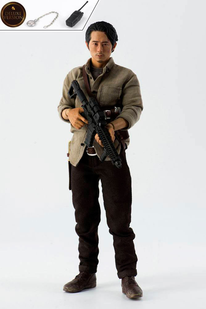 Figura Glenn Rhee 29 cm. The Walking Dead. Deluxe Version. Escala 1:6. ThreeZero