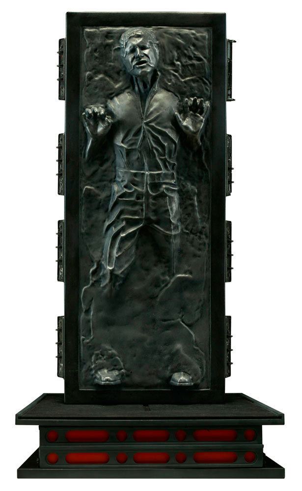 Figura Han Solo en Carbonita 38 cm. Star Wars. Con luz. Escala 1:6. Sideshow Collectibles
