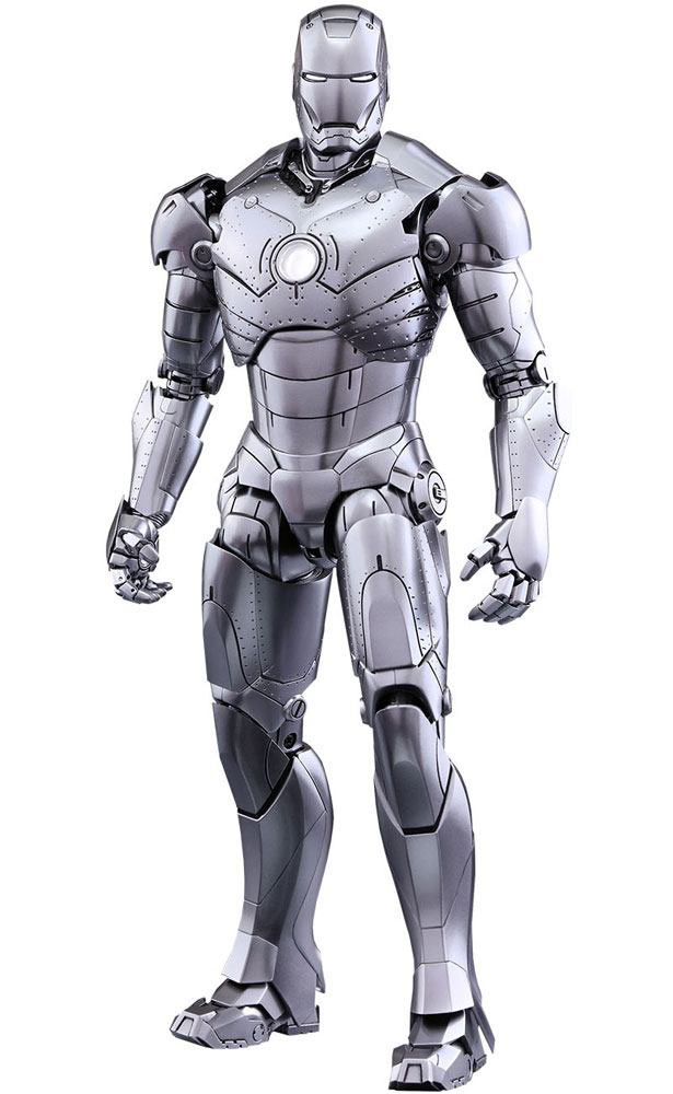 Figura Iron Man Mark II 31 cm. Iron Man 2. Diecast Movie Masterpiece. Con luz. Escala 1:6. Hot Toys