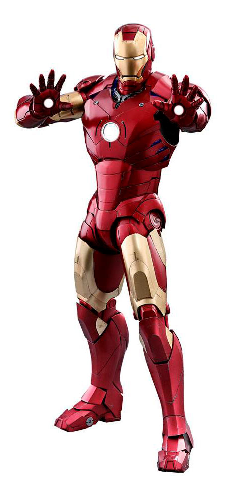 Figura Iron Man Mark III 48 cm. Edición limitada. Quarter Scale Series. Con luz. Hot Toys