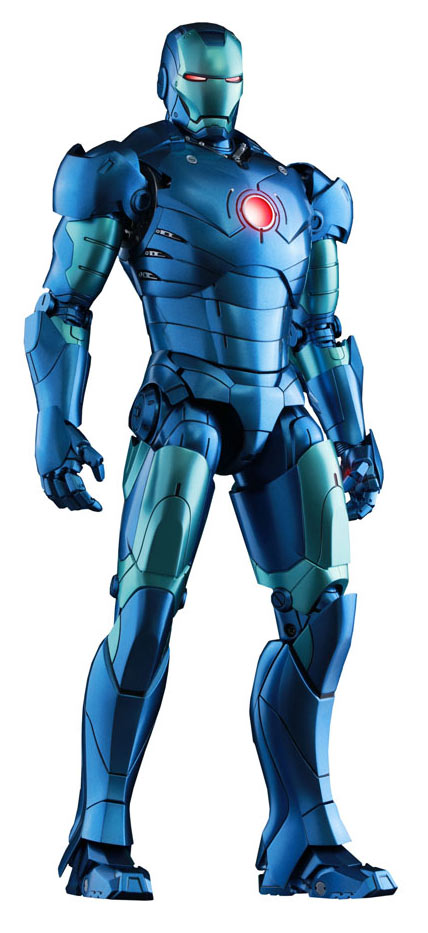 Figura Iron Man Mark III Stealth 30 cm. Iron Man. Con luz. Escala 1:6. Línea MMS Diecast. Edición Exclusiva. Sideshow Collectibles