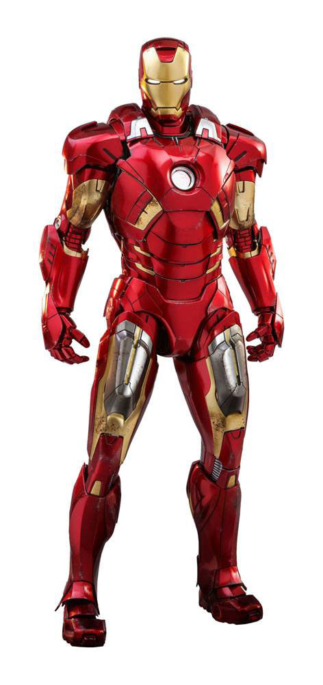 Figura Iron Man Mark VII 32 cm. Los Vengadores. Escala 1:6. Diecast Movie Masterpiece. Con luz. Hot Toys