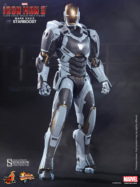 Figura Iron Man Mark XXXIX Starboost 30 cm. Escala 1/6. Hot Toys