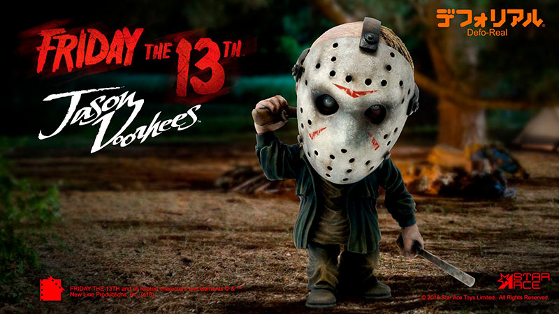 Figura Jason Voorhees 15 cm. Viernes 13. Defo-Real Series. Normal Version. Star Ace Toys