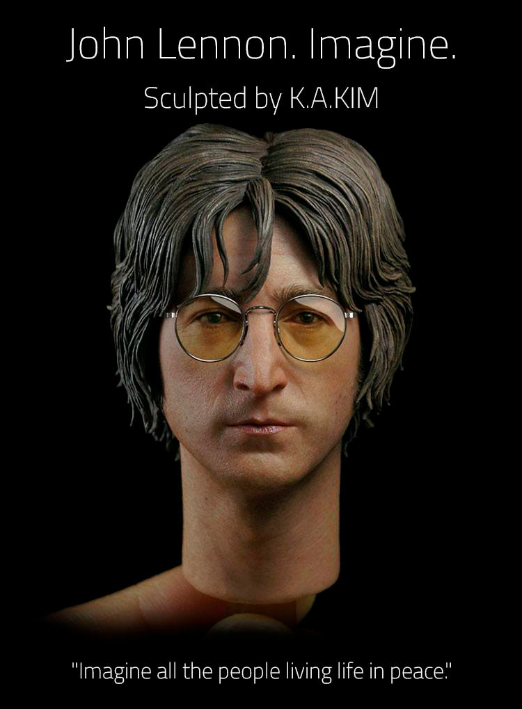 Figura John Lennon 30 cm. Imagine. Escala 1:6. Molecule8