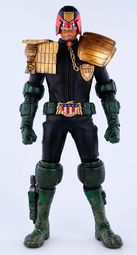 Figura Juez Dredd 31 cm. 2000 AD. Escala 1:6. ThreeA Toys