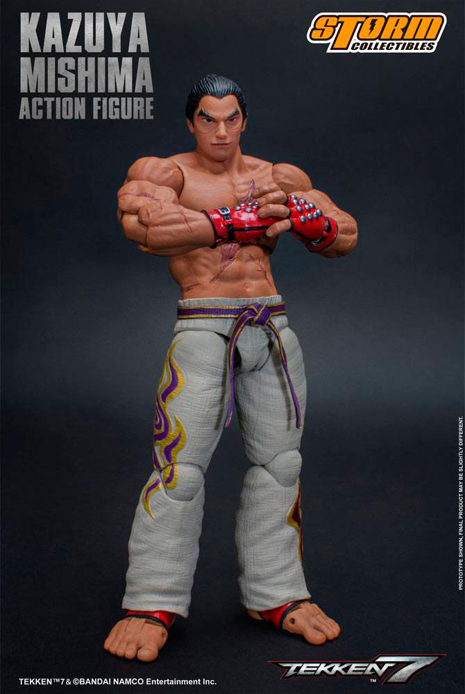 Figura Kazuya Mishima 17 cm. Tekken 7. Escala 1:12. Storm Collectibles