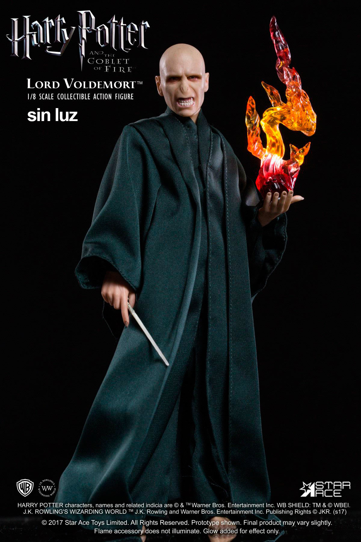 Figura Lord Voldemort 23 cm. Harry Potter y el cáliz de fuego. Versión SIN luz. Escala 1:8. Star Ace Toys
