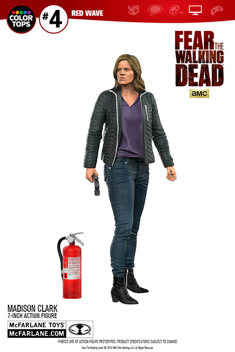 Figura Madison Clark 18 cm. The Walking Dead. Línea Color Tops. McFarlane Toys