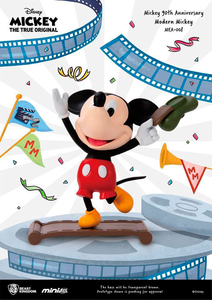 Figura Modern Mickey 9 cm. Mickey Mouse. Mini Egg Attack. 90th Aniversario. Beast Kingdom Toys