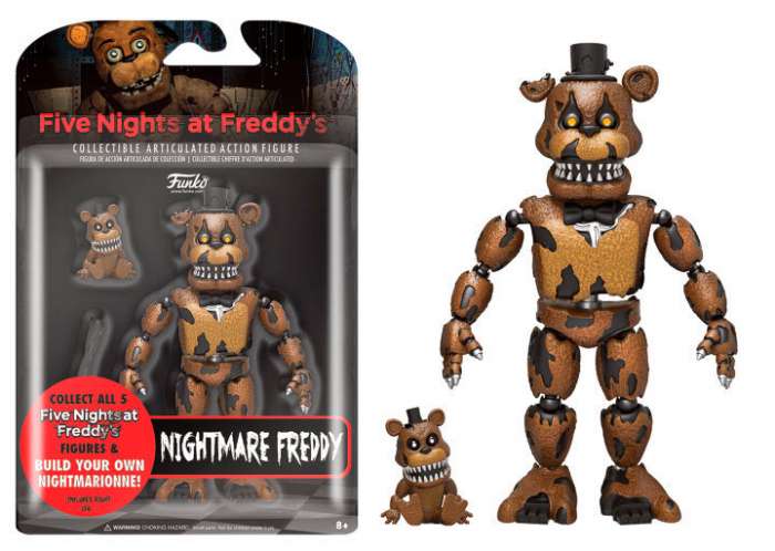 Figura Nightmare Freddy 13 cm. Five Nights at Freddy's. Funko