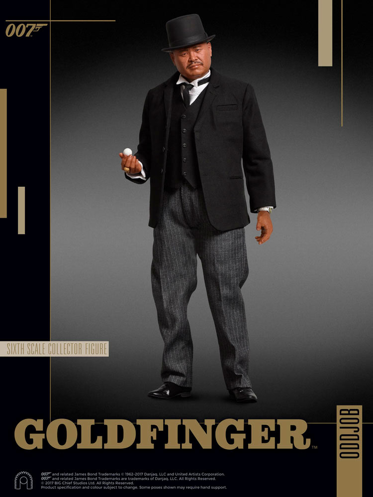 Figura Oddjob 30 cm. James Bond contra Goldfinger. Escala 1:6. BIG Chief Studios