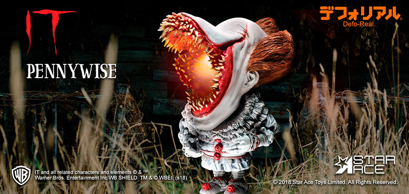 Figura Pennywise 15 cm. It (Eso) 2017. Con luz. Scary Version. Defo-Real Series. Stephen King. Star Ace Toys