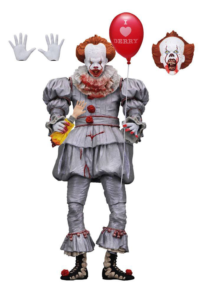 Figura Pennywise (I Heart Derry) 18 cm. It (Eso) 2017. Stephen King. NECA
