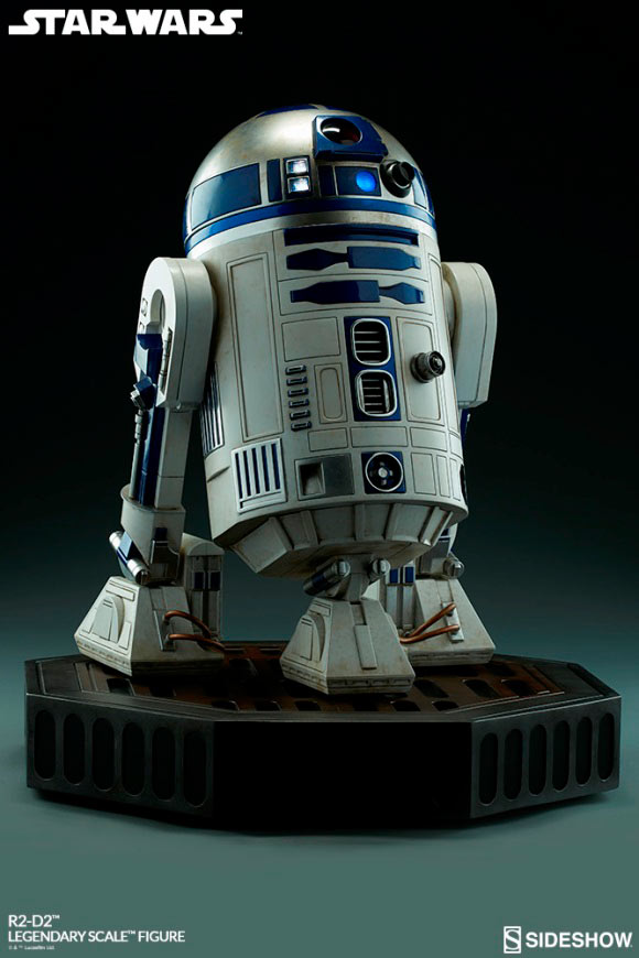 Figura R2-D2 de 55 cm. Star Wars.Escala 1:2. Legendary Scale. Sideshow Collectibles