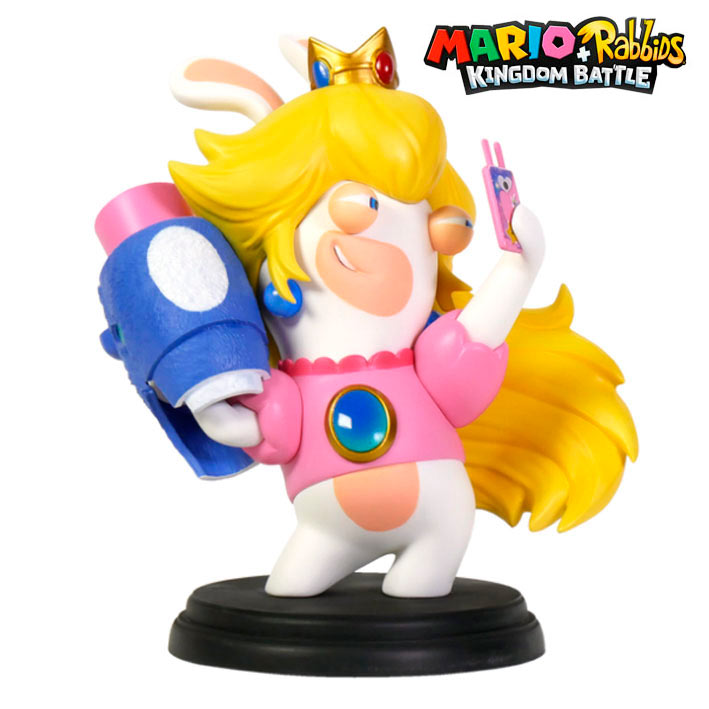 Figura Rabbid-Peach 8 cm. Mario + Rabbids Kingdom Battle