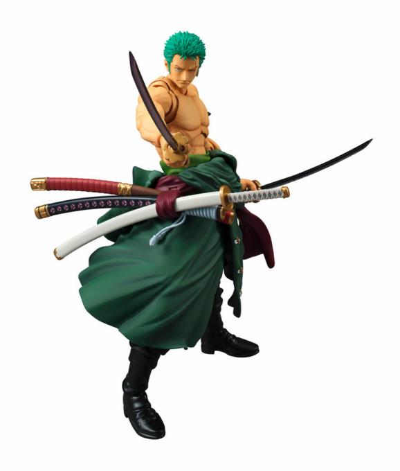 Figura Roronoa Zoro 18 cm. One Piece. Línea Variable Action Heroes. Megahouse