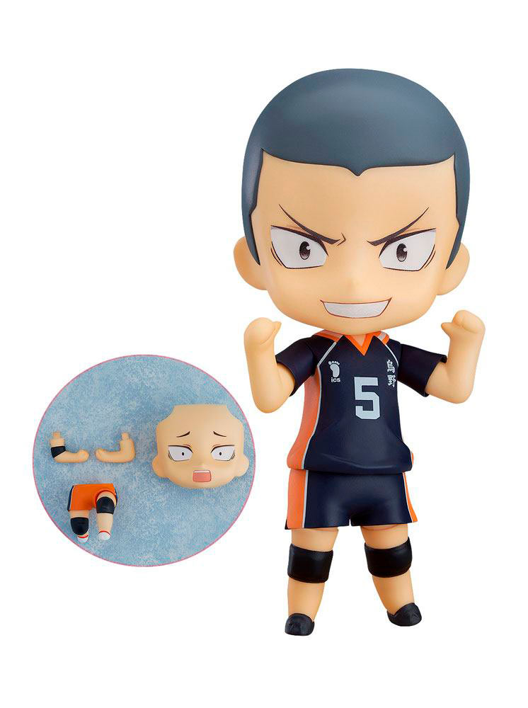 Figura Ryunosuke Tanaka 10 cm. Haikyu!!. Special Version. Nendoroid. Orange Rouge