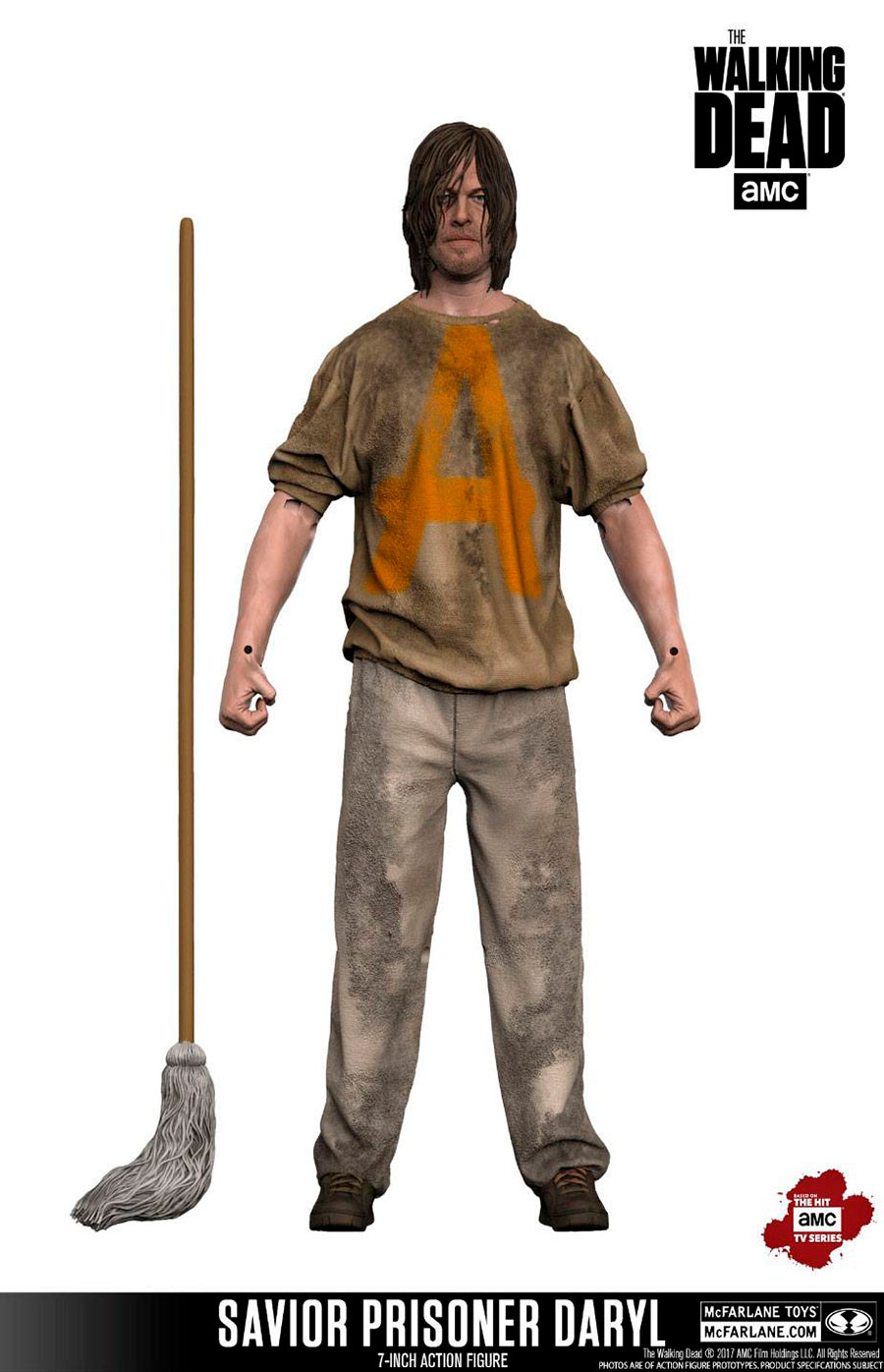 Figura Savior Prisoner Daryl 18 cm. The Walking Dead. Color Tops. McFarlane Toys