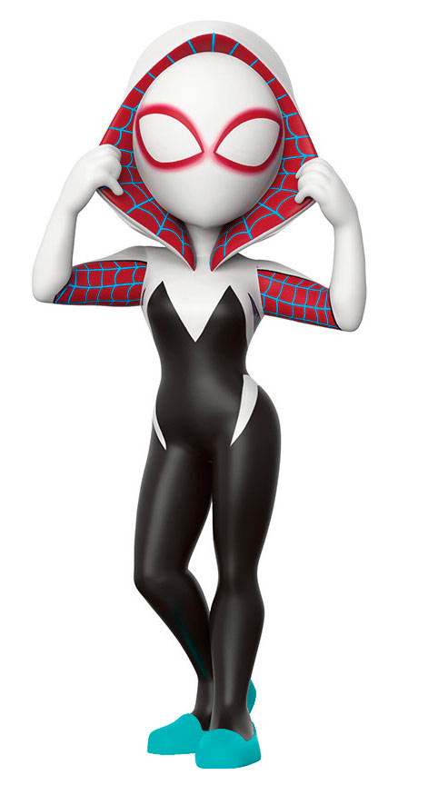 Figura Spider-Gwen Masked 13 cm. Línea Rock Candy. Marvel Cómics. Funko