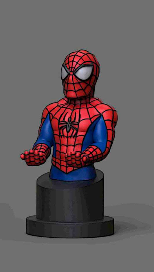 Figura Spiderman 20 cm. Soporte móviles y mandos videoconsolas