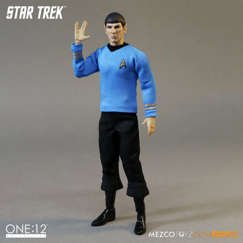 Figura Spock 15 cm. Star Trek: la serie original. Escala 1:12. One:12 Collective