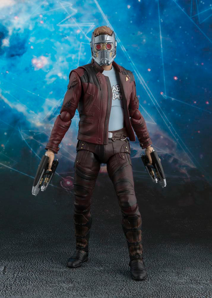 Figura Star-Lord & Explosion 17 cm. Guardianes de la Galaxia Vol. 2. Línea S.H. Figuarts. Bandai