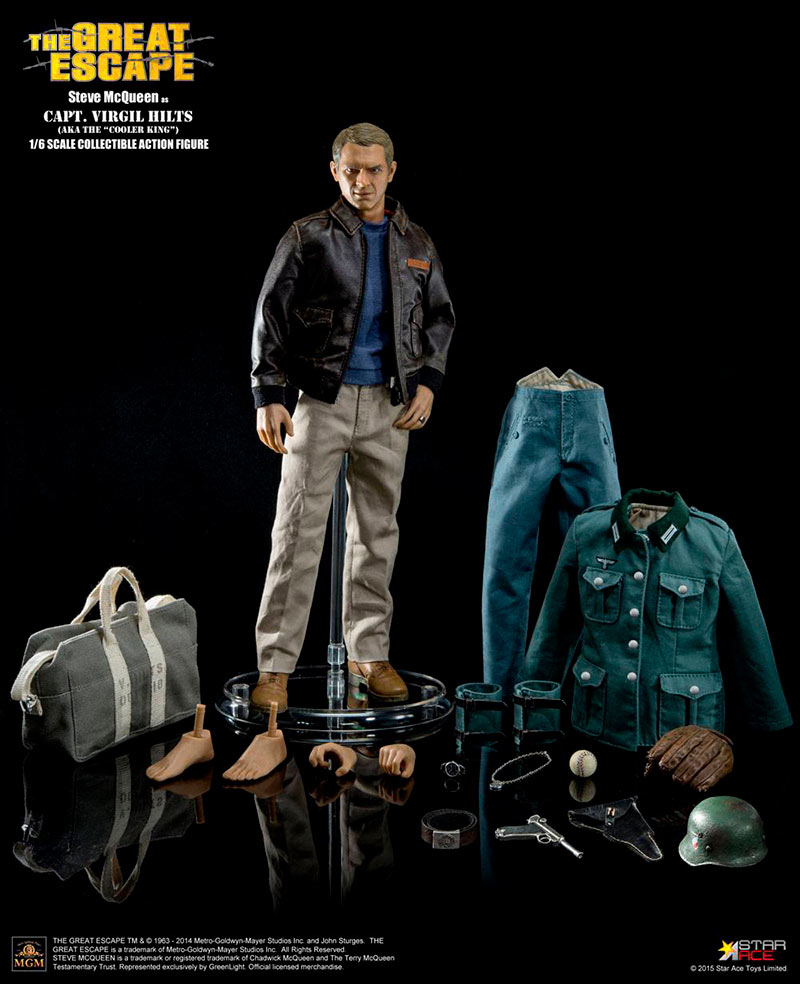 Figura Steve McQueen 30 cm. La Gran Evasión. Special Edition. My Favorite Legend. Escala 1:6. Star Ace Toys