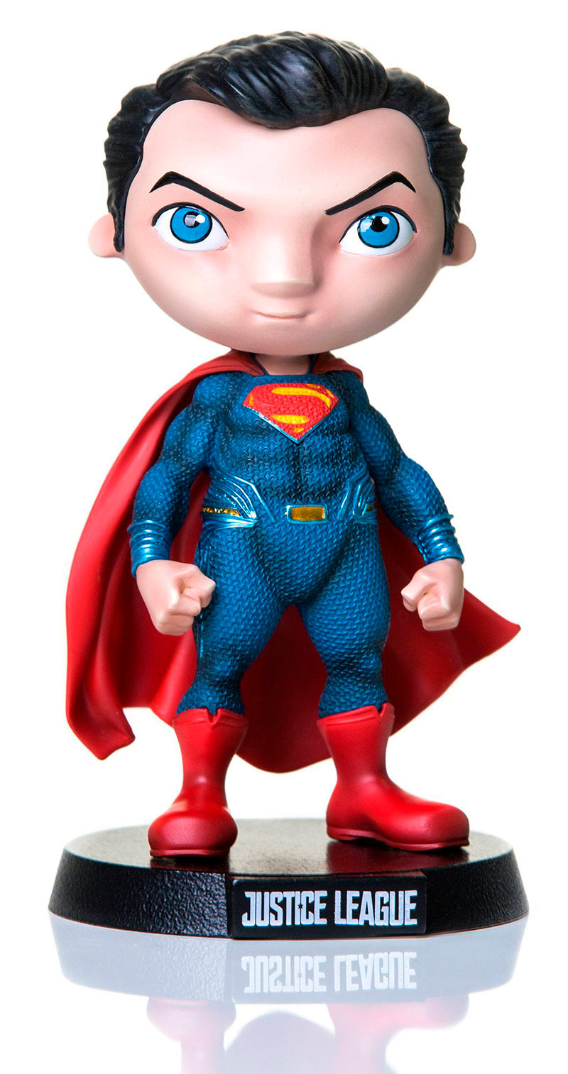 Figura Superman 14 cm. La Liga de la Justicia. Línea Mini Co. Iron Studios