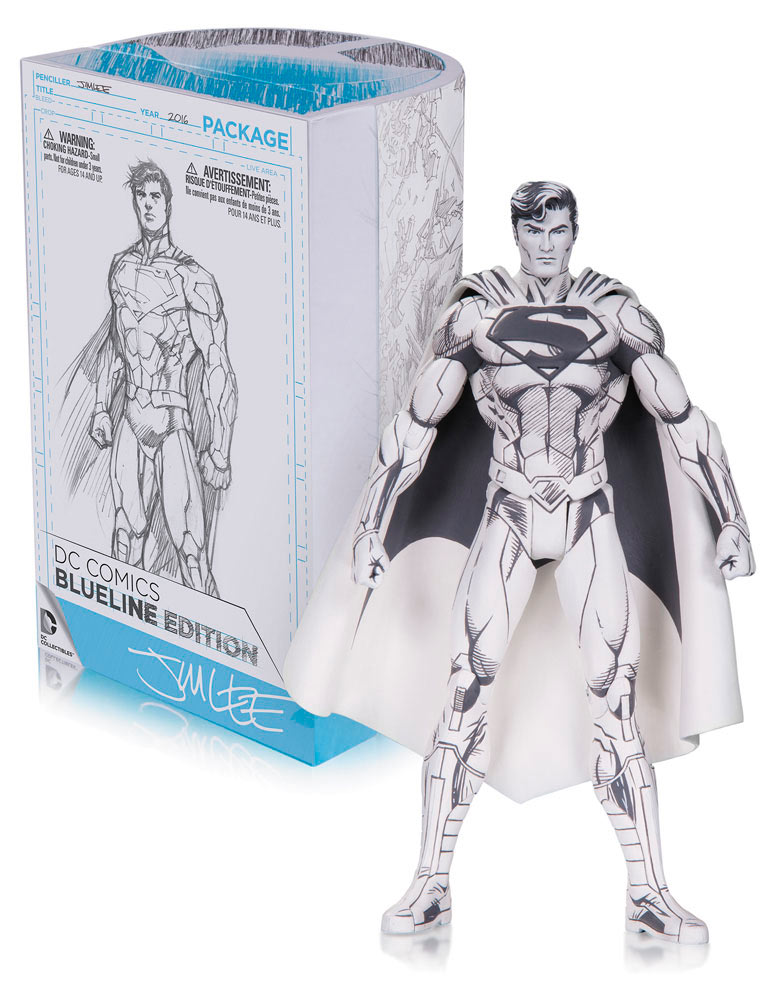 Figura Superman 17 cm. Diseño Jim Lee. Línea BlueLine Edition. DC Cómics. DC Collectibles