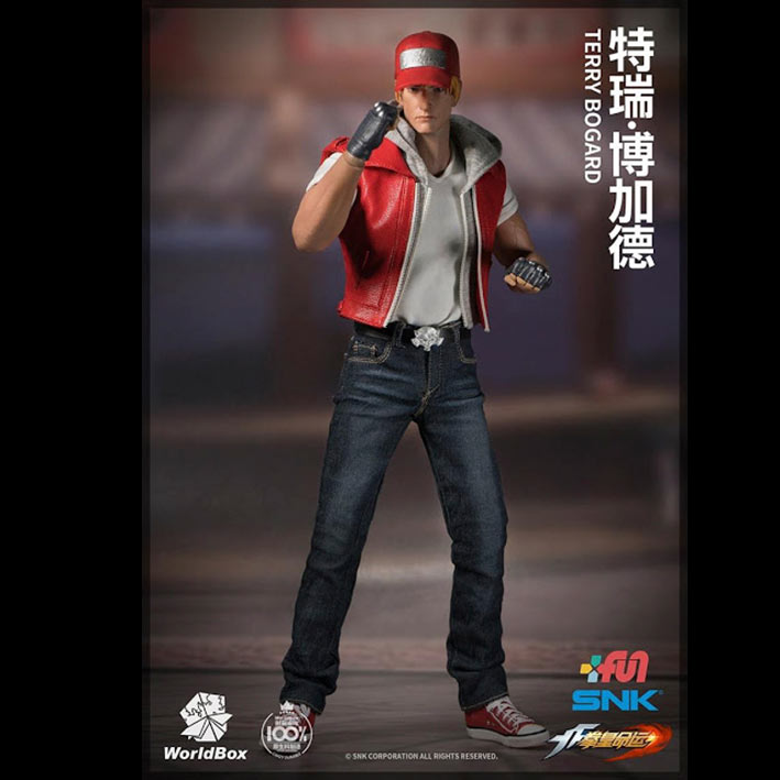 Figura Terry Bogard 30 cm. King of Fighters. Escala 1/6. World Box