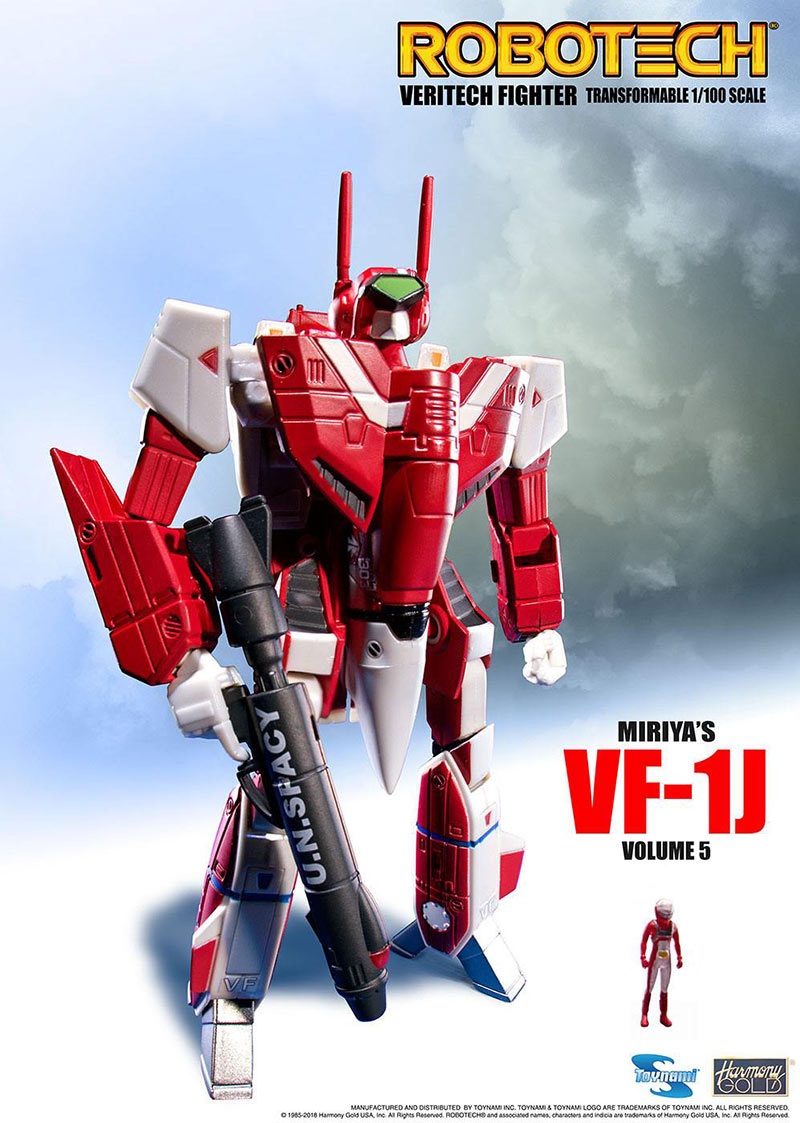 Figura Veritech Micronian Pilot Collection 1/100 Miriya Sterling VF-1J 15 cm. Robotech. Toynami