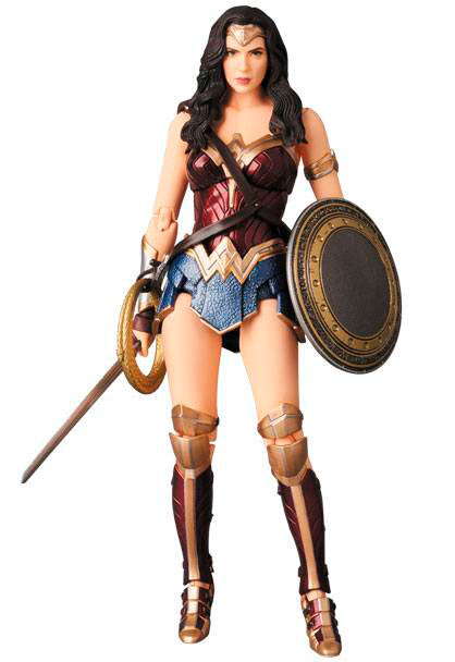 Figura Wonder Woman 16 cm. La Liga de la Justicia. Línea MAFEX. DC Cómics. Medicom