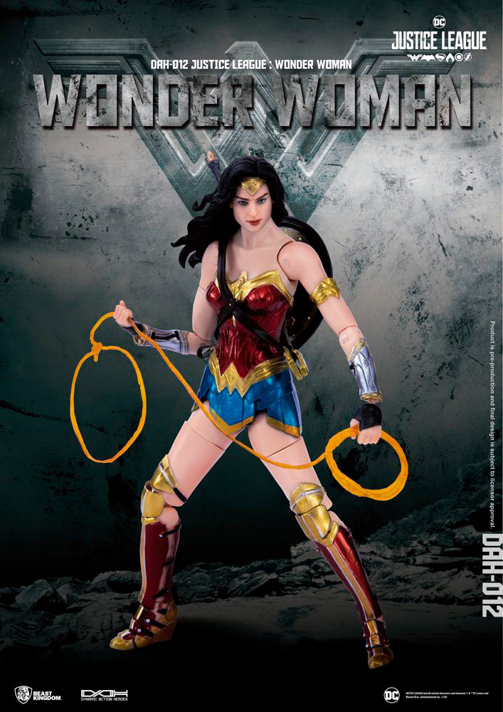Figura Wonder Woman 19 cm. La Liga de la Justicia. Dynamic 8ction Heroes. Escala 1:9. Beast Kingdom Toys