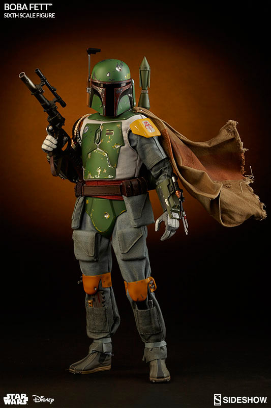 Figura cazarrecompensas Boba Fett 30 cm. Star Wars. Versión 2. Escala 1:6. Sideshow Collectibles